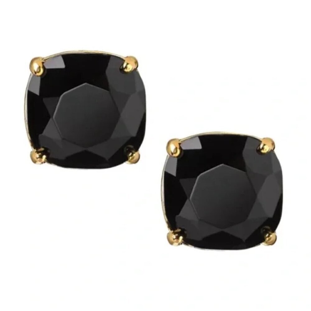 KATE SPADE • Jet Black Squared Away Earrings